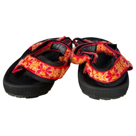 Teva 6471 Hurricane II Pink Orange Floral Strappy Sandals Women's Size 7 - Picture 4 of 8